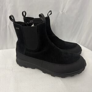 IceBug Hova BUGrip Boots Womens Size 9.5 Black Suede Side Zip Insulated Winter